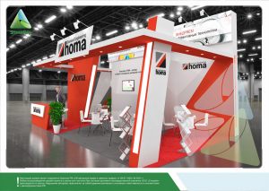 3D проект выставочного стенда для "Хома"